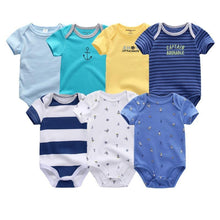 Load image into Gallery viewer, Unisex Newborn Baby Rompers Clothing Infant Jumpsuits 100%Cotton Children 7Pcs/Lot Set for Girls and Boys Jumpsuits For Kids