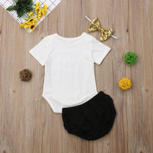 Load image into Gallery viewer, 3PCS Cute Newborn Baby Girl Outfits Clothes Tops Bodysuit Shorts Pants Set For Girls WIth Print Dadys Princess