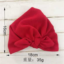 Load image into Gallery viewer, Handmade Baby Hats Rabbit Ears for Infant Children Baby Girls Boho Hat Beanie Scarf Turban Head Wrap Cap For Girls Baby