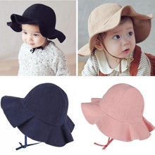 Load image into Gallery viewer, Baby Girl Summer Outdoor Beach Floral Lovely Lace Princess Bucket Sun Hat For Girls
