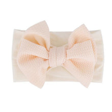 Load image into Gallery viewer, Baby Accessories Infant Baby Girl Cute Bow Headband Newborn Solid Headwear Headdress Nylon Elastic Hair Band Bow For Girls