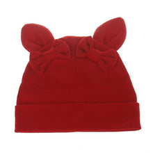 Load image into Gallery viewer, Baby Girl Hat Rabbit Ear Hat For Girls Cotton Bow Knot Children's Cap Toddler Kids Hats Cartoon Hats