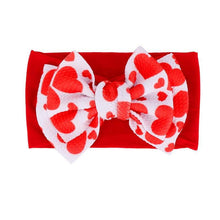 Load image into Gallery viewer, Handmade Bow Flowers Baby Headbands Printed Bowknot Elastic Baby Turban Newborn Hair Accessories For Baby Girls