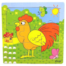 Load image into Gallery viewer, 1 Pcs Animal Wooden Puzzles For Children In Wooden 3D Mosaic Puzzles Kids Educational Toys Design For Baby Birthday Gifts