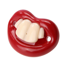 Load image into Gallery viewer, Silicone Baby Lip Pacifier Kiss Pink Rose Red Lip Shape Teeth Soothers Funny Baby Pacifiers For Baby and For Kids