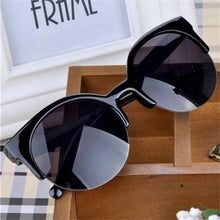Load image into Gallery viewer, New Luxury Modern Fashion Retro Designer Super Round Circle Glasses With Cat Eye Women's Sunglasses With UV400 Protection