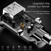 Load image into Gallery viewer, Dual Black USB Car Charger 3.1A Fast Car Charging Auto Charge Adapter Car-Chargers