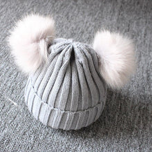 Load image into Gallery viewer, Newborn Baby Kids Girls Winter Warm Knit Hat Ball Beanie Cap Design