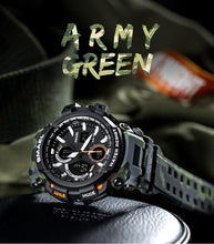 Load image into Gallery viewer, Red Modern Sport Waterproof 50M Men Watches With LED Digital Display In Military Armi Relogio Masculino Style