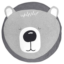 Load image into Gallery viewer, Play Mat Cartoon Animal Baby Mats Newborn Infant Crawling Cotton Round Floor Carpet Rugs Mat for Kids Room Nursery Decor