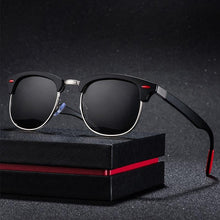 Load image into Gallery viewer, Popular Retro New Polarized Men's Sunglasses UV400 Square Half Metal Frame Ladies Sunglasses Brand Design Glasses Driving Sunglasses