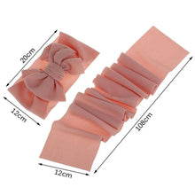 Load image into Gallery viewer, Fashion Trend Big Modern Baby Bow Accessories For Toddler Girls In Solid Bow Hairband Stretch Turban Knot Head Wrap Color for Kids