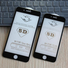 Load image into Gallery viewer, 5D Screen Protector for iPhone6 6S 7 8 Plus X Edge Full Cover Film for iPhone 14 13 12 mini 11 Pro Max XR XS Tempered Glass Film Curved Edge Full Glue Screen Protector For iPhone