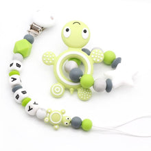 Load image into Gallery viewer, Modern Handmade Pacifier Clips Holder Chain Teething Silicone Pacifier Chains Holder For Baby For Pacifier