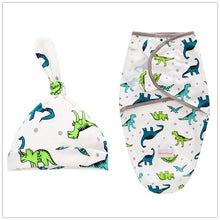 Load image into Gallery viewer, Baby Swaddle Blanket With Cap For Newborn Wrap Cotton Swaddling Bag Baby Envelope Sleep sack Blanket .