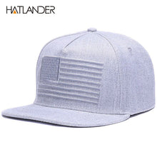 Load image into Gallery viewer, Raised Flag Embroidery Snapback Cap