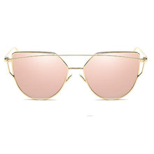Load image into Gallery viewer, Luxury Vintage Modern Cat Eye Metal High Quality Frame With Miror Sunglasses For Women and Lady sunglasses With UV400 Protection
