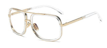 Load image into Gallery viewer, Classic Brand Luxury Square Gold Metal Frame Woman and Man Unisex Top Oversized Bog Frame Elegant Sunglasses For Summer Designer