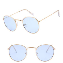 Load image into Gallery viewer, Leon Elegant Unisex Woman and Man Classic Round Sunglasses Designer Glasses Lady Round Luxury Retro Sunglasses With Vintage Mirror Oculos De Sol Gafas