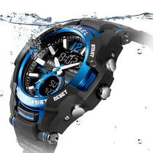 Load image into Gallery viewer, New Modern Luxury Sport Watch For Men Fashion Casual Alarm Clock 50M Waterproof In Military Chrono Dual Display Style Wristwatches Relogio Masculino