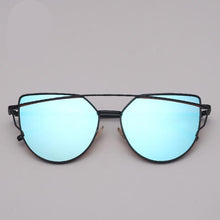 Load image into Gallery viewer, NEW Stevvex Designer Cat eye Sunglasses For Women and Ladies in Vintage Metal Reflective Glasse Mirror Retro Oculos De Sol Gafas Style With UV 400 Protection