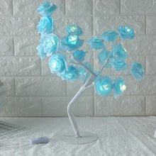 Load image into Gallery viewer, STEVVEX Rose Shaped Table Lamp Flower Rose Tree Decorative Light for Living Room Bedroom Kids Room/Decor Light