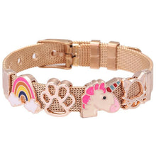 Load image into Gallery viewer, Fashion Stainless Steel Woman and Men Bracelet Mesh Bracelet Set Crystal Heart Anchor Charm Fine Bracelet Bangle For Female Lover