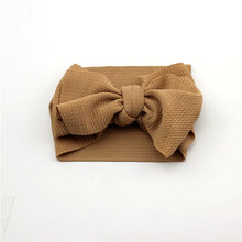 Load image into Gallery viewer, Adjustable Big Bow Headwrap Top Knot Headbands Over Sized Bow Hair Turban for Newborn Girl