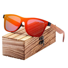 Load image into Gallery viewer, Luxury Elegent Polarized Wood Sun glass Sports Eyewear Square Sunglasses For Women and Men With UV400 Protection