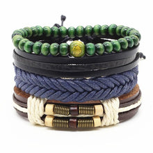Load image into Gallery viewer, Handmade Modern Fashion New Luxury Wood Bead Charm Amazing Premium Leather Elegant Bracelet For Women