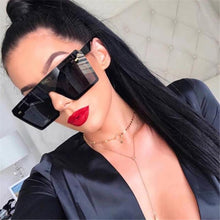 Load image into Gallery viewer, Modern Oversized Square Sunglasses For Lady and Women Luxury Brand Fashion Gafas Shade WIth Mirror Glasses And UV400 Protection