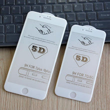 Load image into Gallery viewer, 5D Screen Protector for iPhone6 6S 7 8 Plus X Edge Full Cover Film for iPhone 14 13 12 mini 11 Pro Max XR XS Tempered Glass Film Curved Edge Full Glue Screen Protector For iPhone