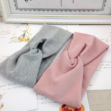 Load image into Gallery viewer, Modern Baby Girl Headband Autumn Winter Twist Knot Hair Band Knit Cotton Elastic Headbands Turban