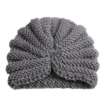 Load image into Gallery viewer, Handmade Knitted Winter Baby Hat for Girls Candy Color Enfant Baby Beanie Turban Hats Newborn Baby Cap