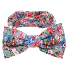 Load image into Gallery viewer, Luxury Modern Headbands Turban Head Wrap Hair Accessories Ear Printing Flowers Headwear New Bow For Kids