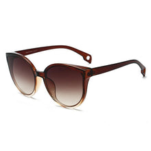 Load image into Gallery viewer, Luxury Modern Elegant Lady Sunglasses WIth Cat Eye Women Eyewear Plastic Frame Clear Lens With UV400 Protection