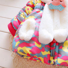 Load image into Gallery viewer, Modern Children's Winter Cartoon Cute Rabbit Infant Outerwear Hooded Baby Girls Jackets For Girls