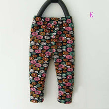 Load image into Gallery viewer, New Luxury Autmn Print Design For 0-2 Years Kids Winter Baby Girls Leggings Floral Print Casual Thick Pants for Kids clothing Cotton Warm Children's Trousers