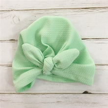 Load image into Gallery viewer, Handmade Baby Hats Rabbit Ears for Infant Children Baby Girls Boho Hat Beanie Scarf Turban Head Wrap Cap For Girls Baby