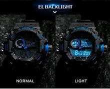 Load image into Gallery viewer, Sport Famous Watch for Men Military Army Watch With Led Digital Display Analog Shock and Alarm clock and Night Mode