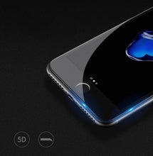 Load image into Gallery viewer, 5D Screen Protector for iPhone6 6S 7 8 Plus X Edge Full Cover Film for iPhone 14 13 12 mini 11 Pro Max XR XS Tempered Glass Film Curved Edge Full Glue Screen Protector For iPhone