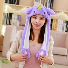 Load image into Gallery viewer, Modern Elegant Winter Interesting Girls Animals Ear Moving Jumping Hats Children and Adults Women Warm Rabbit Winter Caps In Modern Design