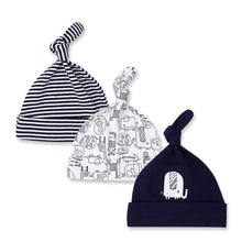 Load image into Gallery viewer, Printed Baby Hats & Caps For Newborn Baby Accessories In Elegant Modern Design Set Of 3PCS For Baby Kids
