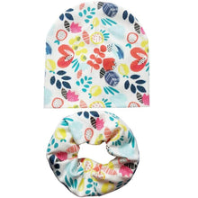 Load image into Gallery viewer, Modern Cartoon Cotton Baby Hat Winter Baby Girls Hat Newborn Boys Hats Kids Cap Scarf Set Children Beanies For Kids With Scarf