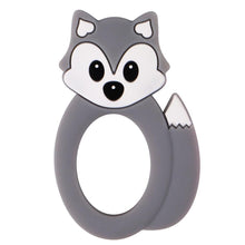 Load image into Gallery viewer, Baby Silicone Teethers BPA Free Teething Toy Animal Dog Koala Owl Elephant Baby Ring Teether Silicone Beads For Kids and Baby