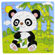 Load image into Gallery viewer, 1 Pcs Animal Wooden Puzzles For Children In Wooden 3D Mosaic Puzzles Kids Educational Toys Design For Baby Birthday Gifts