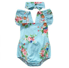 Load image into Gallery viewer, 2pcs/Set Newborn Baby Sleeveless Cotton Baby Rompers With Headband for Girl/Boy Clothes Casual Design With Bow