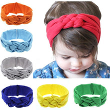 Load image into Gallery viewer, Modern Luxury Handmade Hair Band Headband Bow Hairbands Knot Kids Turban For Girls