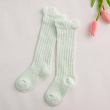 Load image into Gallery viewer, Modern Baby Girl Pure Cotton Summer High knee Mesh Breathable Cotton Long Girl Socks