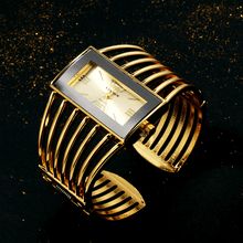 Load image into Gallery viewer, Elegant Womens Watch Luxury Fashion Rose Gold Bangle Bracelet Watch Women Dress Clock Female Lady Saati Girls Wristwatch For Women and Girls